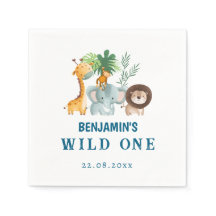 Safari Animals Tropical Jungle Wild One Birthday 