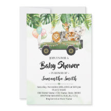 Safari Animals Tropical Oerwoud Zoo Baby shower