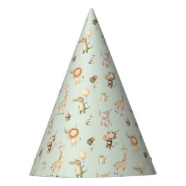 Safari Animals Verjaardagsfeest Pet 1e Oerwoud Gro Feesthoedjes