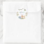 Safari Animals Wild One Baby shower Hartelijk dank Ronde Sticker (Tas)