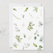 Safari Animals Wild One Baby Shower Kaart (Achterkant)