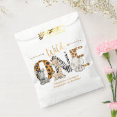 Safari Animals Wild One Birthday Favor Bag Bedankzakje (Gezegeld)