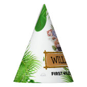 Safari Animals Wild One Birthday Feesthoedjes (Links)