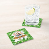 Safari Animals Wild One Birthday FOTO Kartonnen Onderzetters (Insitu)