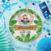 Safari Animals Wild One Birthday FOTO Papieren Bordje (Feest)