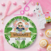 Safari Animals Wild One Birthday FOTO Papieren Bordje (Feest)