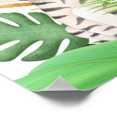 Safari Animals Wild One Birthday FOTO Poster (Hoek)