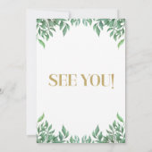 Safari Animals Wild One Birthday Invitation Kaart (Achterkant)