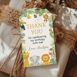 Safari Animals Wild One Birthday Thank You Cadeaulabel