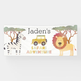 Safari Avonturen Verjaardagsfeestje Spandoek