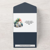 Safari avontuur neushoorn cartoon oerwoud verlaat  all in one uitnodiging (Buitenkant)