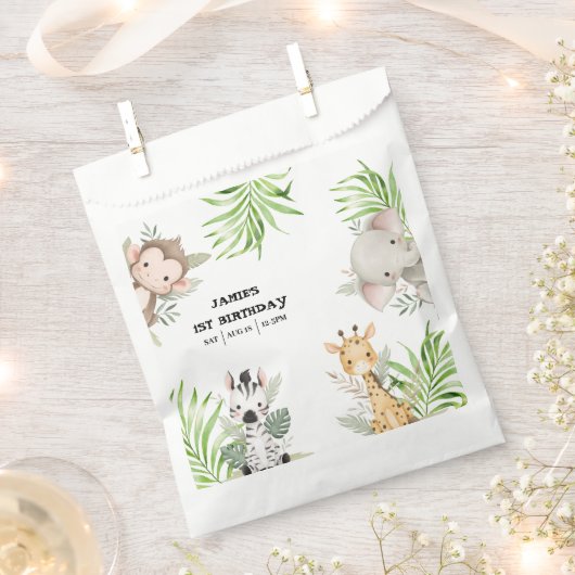 Safari Avontuur Verjaardag Bedankzakje (Geknipt)
