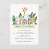 Safari Avontuurboek voor Baby Informatiekaartje (Voorkant)