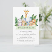 Safari Avontuurboek voor Baby Informatiekaartje (Staand voorkant)