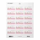 Safari Babiez Birdie Adreslabel Roze Etiket (Full Sheet)