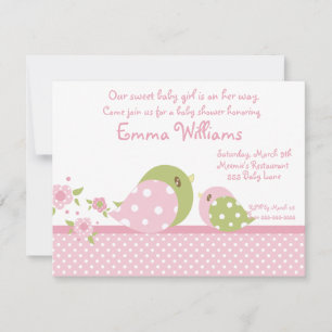 Safari Babiez Birdie Baby shower Uitnodiging