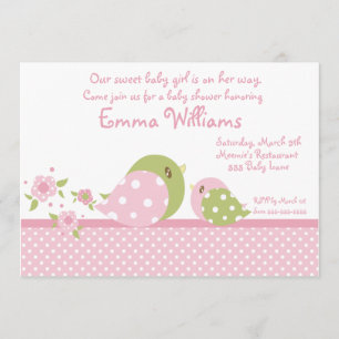 Safari Babiez Birdie Baby shower Uitnodiging