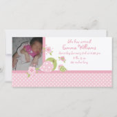 Safari Babiez Birdie Foto Geboorteaankondiging Aankondiging (Voorkant)