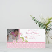 Safari Babiez Birdie Fotogeboorteaankondiging Aankondiging (Staand voorkant)