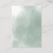 Safari Baby Animals Baby shower Diaper Raffle Informatiekaartje (Achterkant)