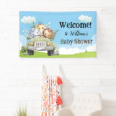 Safari Baby Animals Banner for Baby Shower (Insitu)