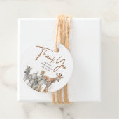 Safari Baby Animals Cute Bedankt Bedankjes Labels (In situ)