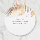 Safari Baby Animals Cute Bedankt Bedankjes Labels (Achterkant)