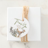 Safari Baby Animals Cute Bedankt Bedankjes Labels (In situ)