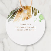 Safari Baby Animals Cute Bedankt Bedankjes Labels (Achterkant)