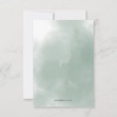 Safari Baby Animals Greenery Baby shower Bedankkaart (Achterkant)