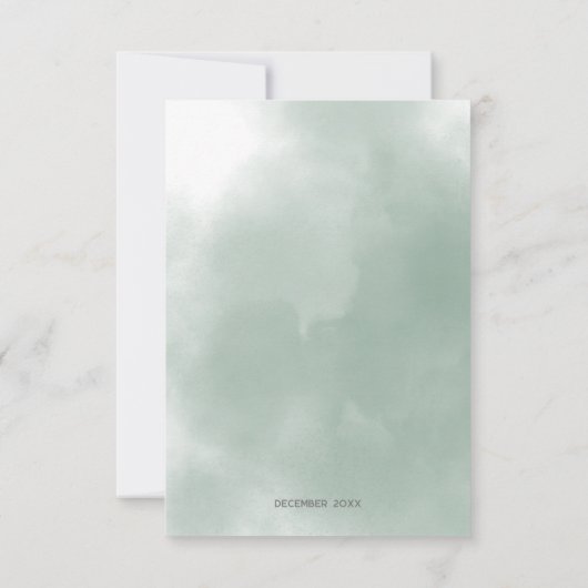 Safari Baby Animals Greenery Baby shower Bedankkaart (Achterkant)