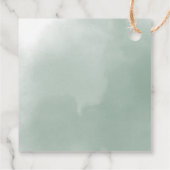 Safari Baby Animals Greenery Baby shower Bedankt Bedankjes Labels (Achterkant)