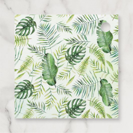 Safari Baby Animals Oerwoud Tropisch Baby shower Bedankjes Labels (Achterkant)