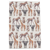 Safari Baby Animals Patroon Medium Cadeauzakje (Voorkant)
