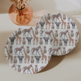 Safari Baby Animals Patroon Papieren Bordje