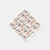 Safari Baby Animals Patroon Servet (Hoek)