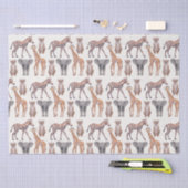 Safari Baby Animals Patroon Tissuepapier (Craft)
