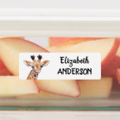 Safari Baby Animals Persoonlijke naam Kinder Labels (Aangebracht)
