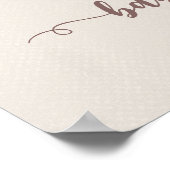 Safari Baby Animals Train Baby shower Welkom Poster (Hoek)