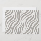 Safari Baby Animals Wild One Baby shower Kaart (Achterkant)