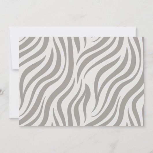 Safari Baby Animals Wild One Baby shower Kaart (Achterkant)