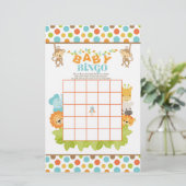 Safari Baby Bingo Game with Animals (Staand voorkant)