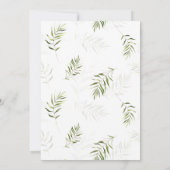 Safari Baby Dieren Baby shower Kaart (Achterkant)