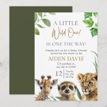 Safari Baby Dieren Baby shower