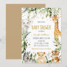 Safari Baby Dieren Baby shower