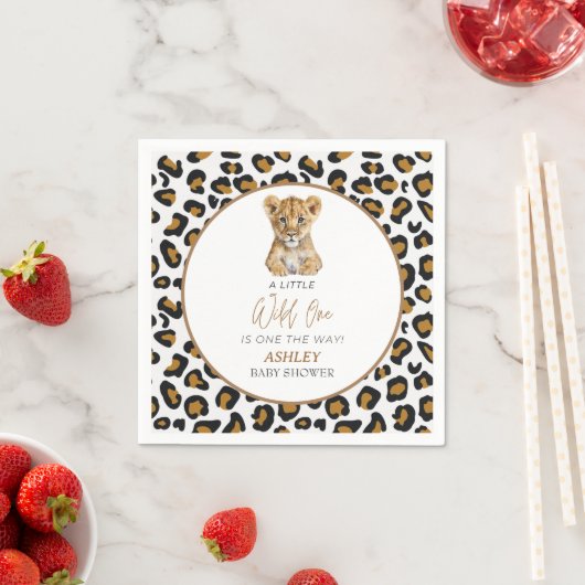 Safari Baby Dieren Baby shower Servet (Insitu)