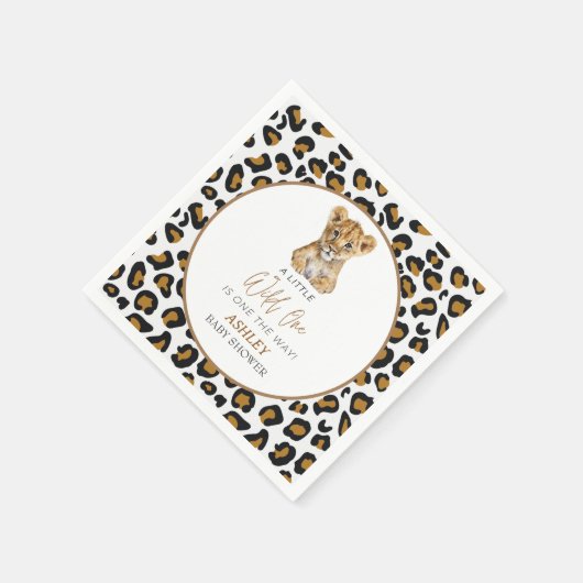 Safari Baby Dieren Baby shower Servet (Hoek)