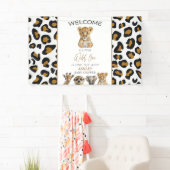 Safari Baby Dieren Baby shower Spandoek (Insitu)