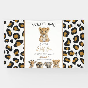 Safari Baby Dieren Baby shower Spandoek