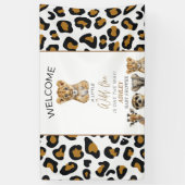 Safari Baby Dieren Baby shower Spandoek (Verticaal)